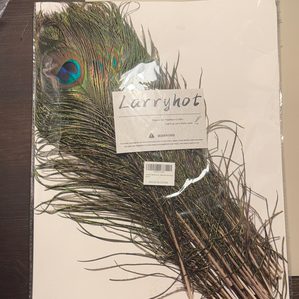 Larryhot Peacock Feathers